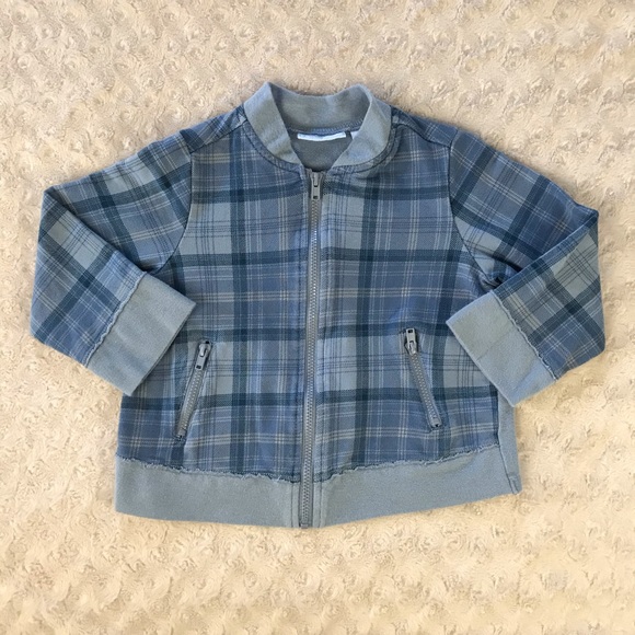 First Impressions Other - First Impressions Plaid Jacket Blue 24 Months